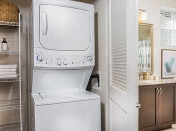 Washer and dryer at Pulse Millenia Apartments in Chula Vista, CA